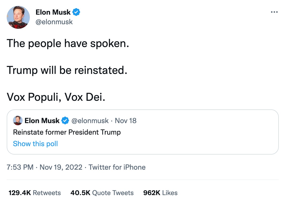 Elon Musk_tweet_20221119_trump reinstatement