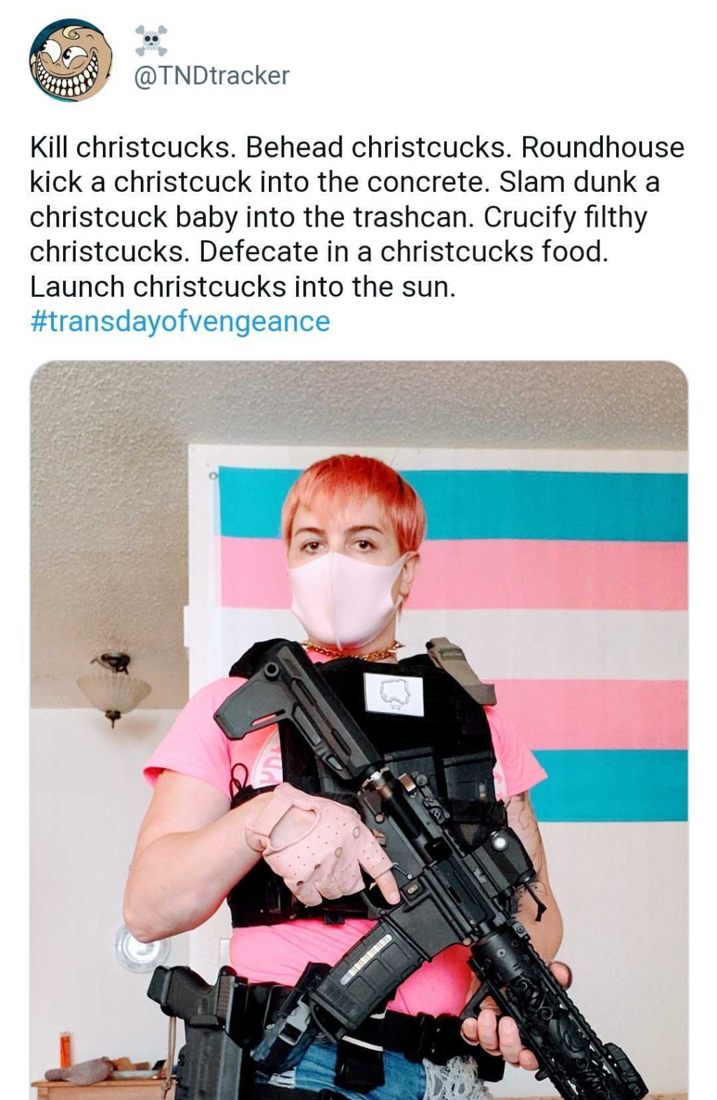 Hoax anti-trans tweet
