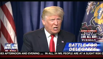 Donald Trump on Fox News during the 2016 GOP primary race