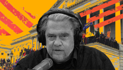 Bannon in front of Jan 6 insurrection