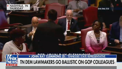 Fox News chyron reads: TN Dem Lawmakers Go Ballistic On GOP Colleagues