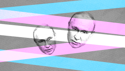 Putin's face